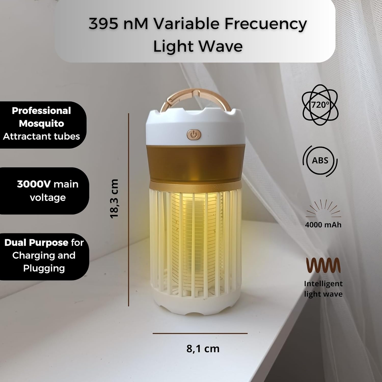 Električna lampa protiv komaraca u različitim načinima osvjetljenja