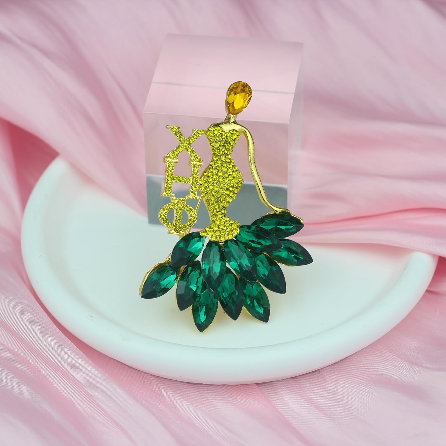 Rhinestone Chi Eta Brooh Pin for Women Greek Sorority Gift 1932 Chi Gift Sorority Paraphernalia Jewelry for Soror Sisterhood Gift - Image 3