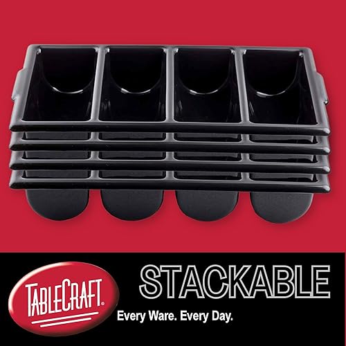 Vista 4 de Tablecraft Soporte para cubiertos de 4 compartimentos