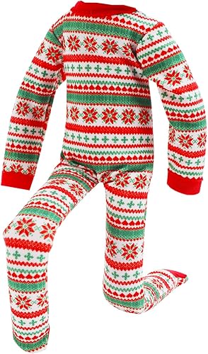 Miniatura 9 de E-TING Ropa de Papá Noel, pijamas, camisón para muñeca elfa, accesorios de Navidad