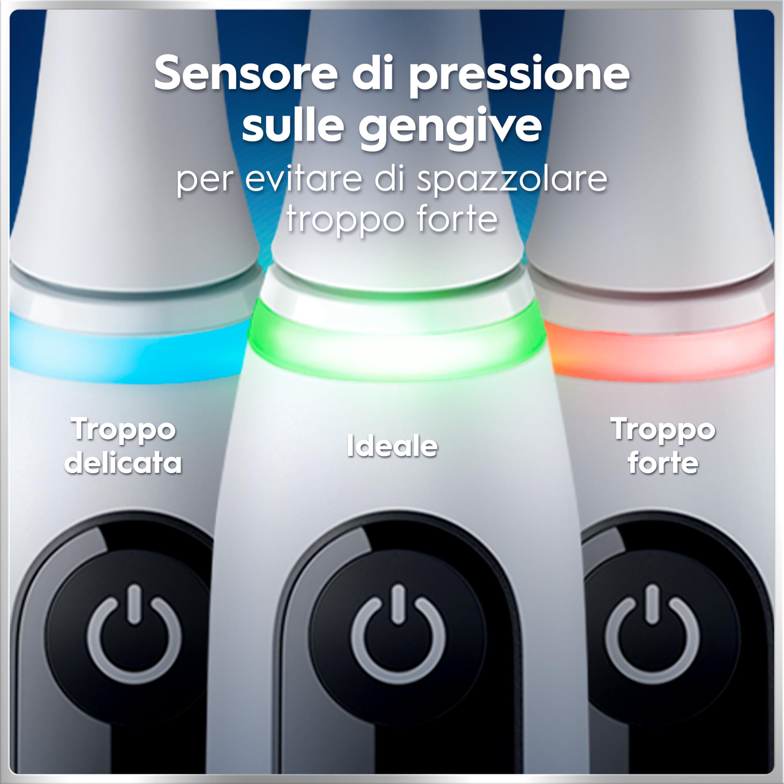 Oral-B Spazzolino Elettrico Ricaricabile iO 6N, Sensore di Pressione, Display Interattivo, Intelligenza Artificiale, 2 Testine, 1 Spazzolino, 1 Custodia da Viaggio, Bianco, Idea Regalo