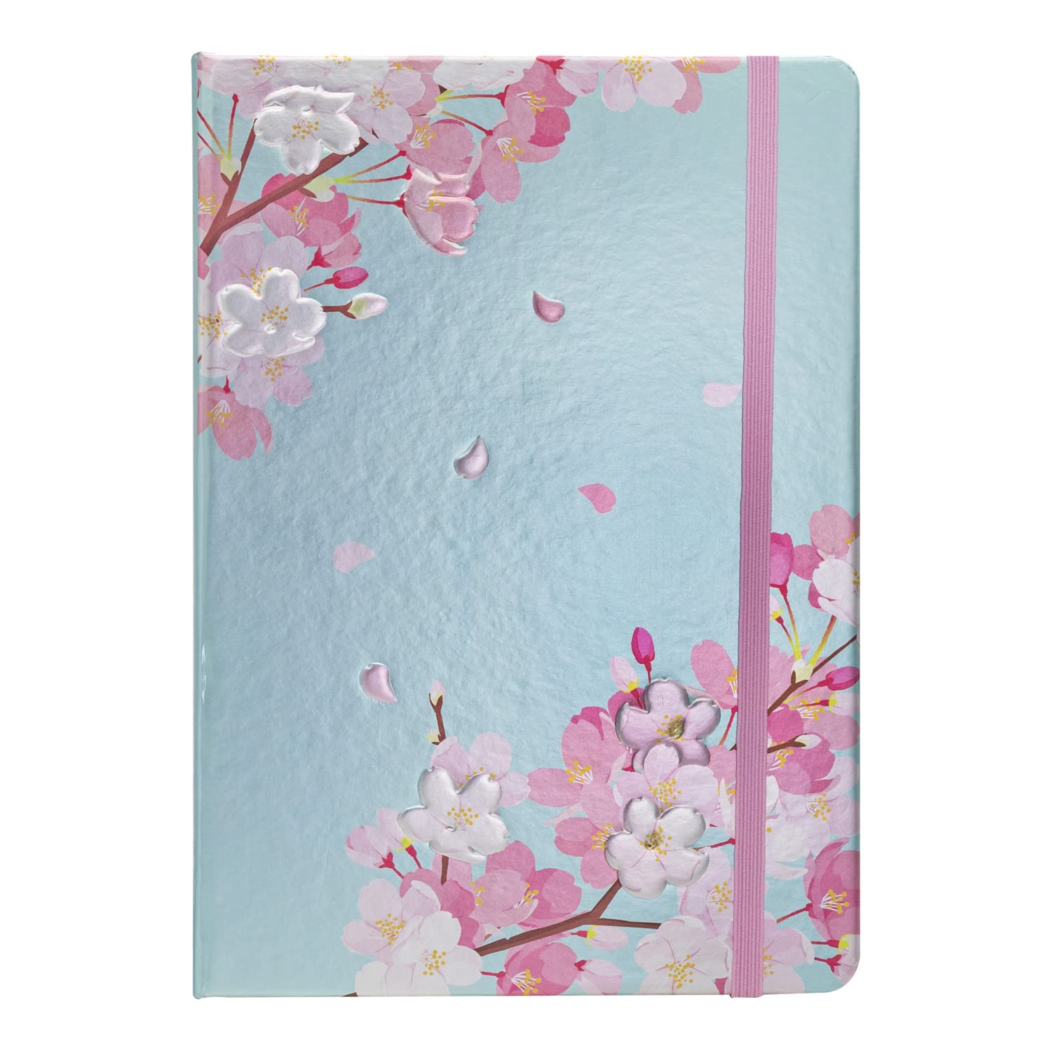Idena 13889 Diary 2023, Pink Cherry Blossom, 90 x 140 mm, 176 Pages, 1 Week on 1 Page, Agenda, multicoloured, 9 x 14 cm