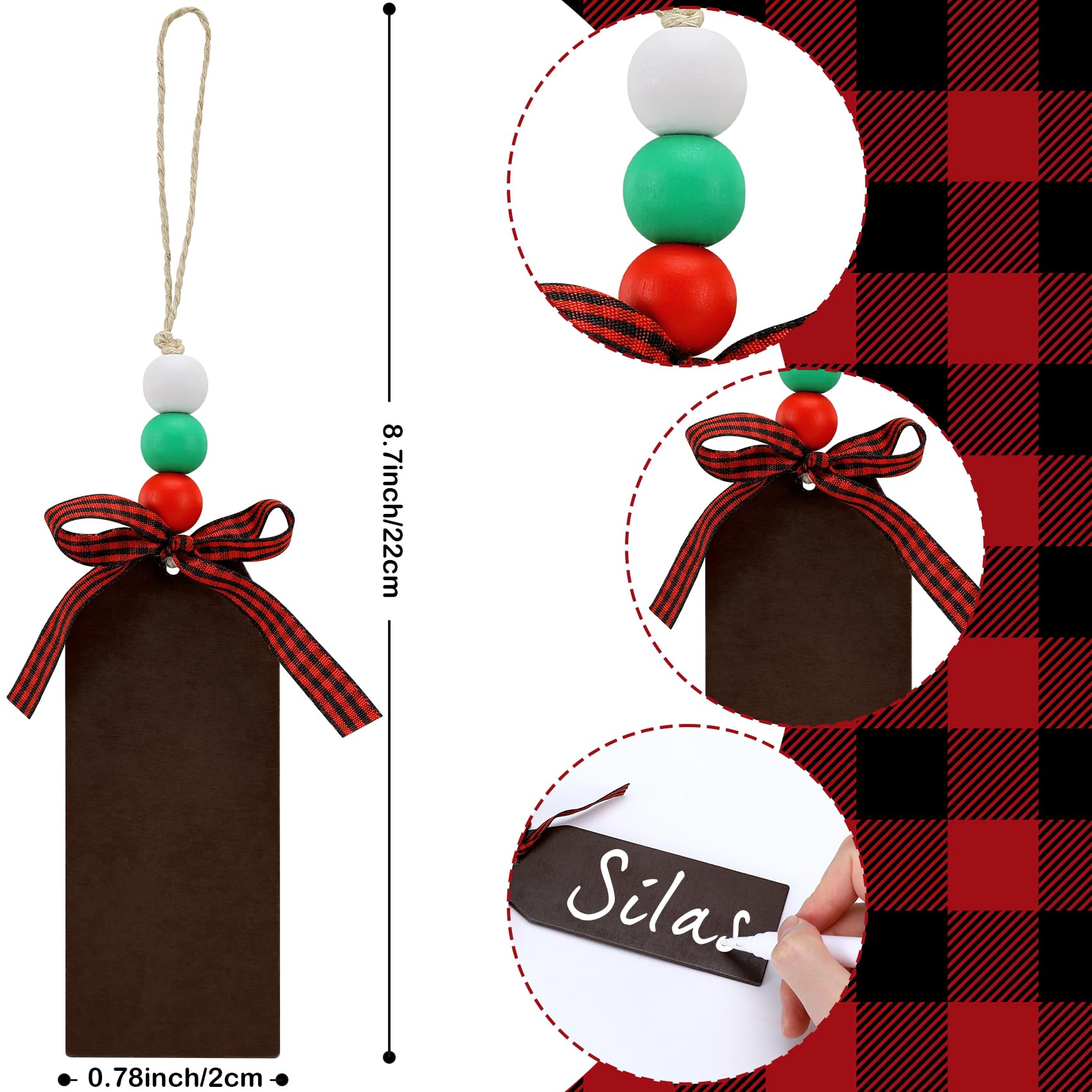 Medias de Navidad, paquete de 6 medias de Navidad de punto grandes de 18 pulgadas, calcetines de Navidad colgantes para decoración familiar de Navidad y regalos