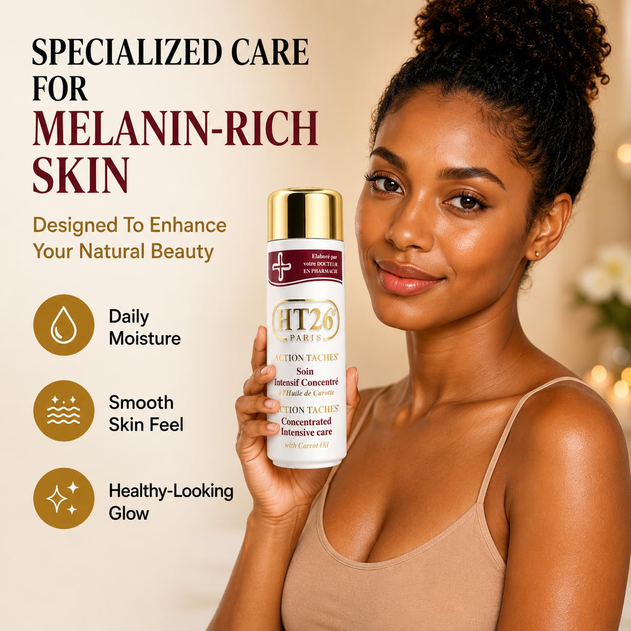 Amazon.com : HT26 Body Lotion for Melanin Rich Skin - Carrot Oil