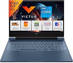 HP Victus, 13th Gen Intel Core i5-13420H, 6GB NVIDIA RTX 4050 Gaming Laptop (16GB DDR4, 512GB SSD),144Hz, 9ms, IPS, 15.6''/39.6cm, FHD, Win11, Office21, Blue, 2,29kg, Backlit Kb,HD Camera,fa1278TX