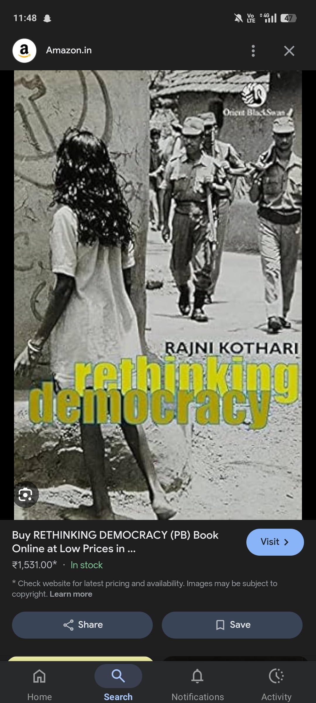 Buy Rethinking Democracy — BookShops.in