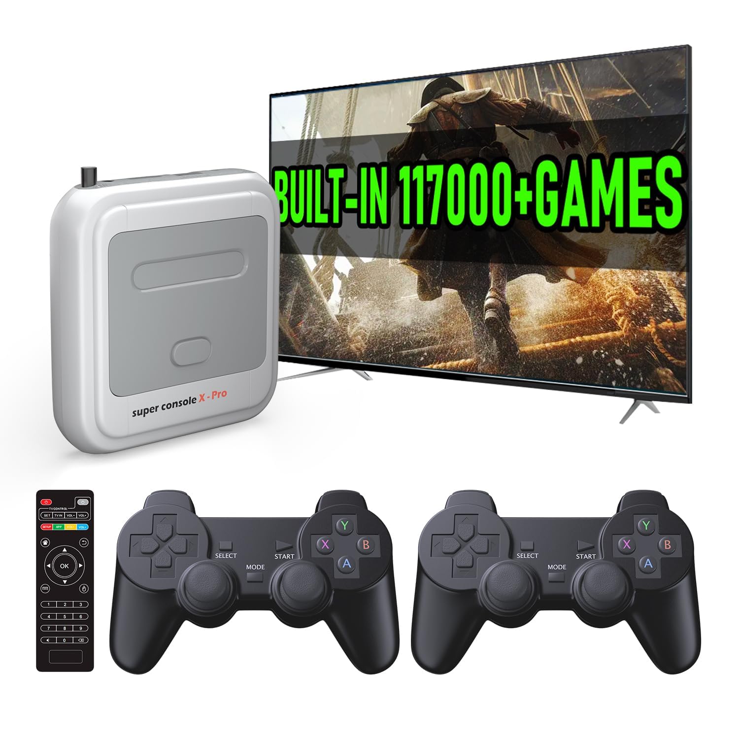 Amazon.com: Super Console X Pro Retro Game Console with 117000+