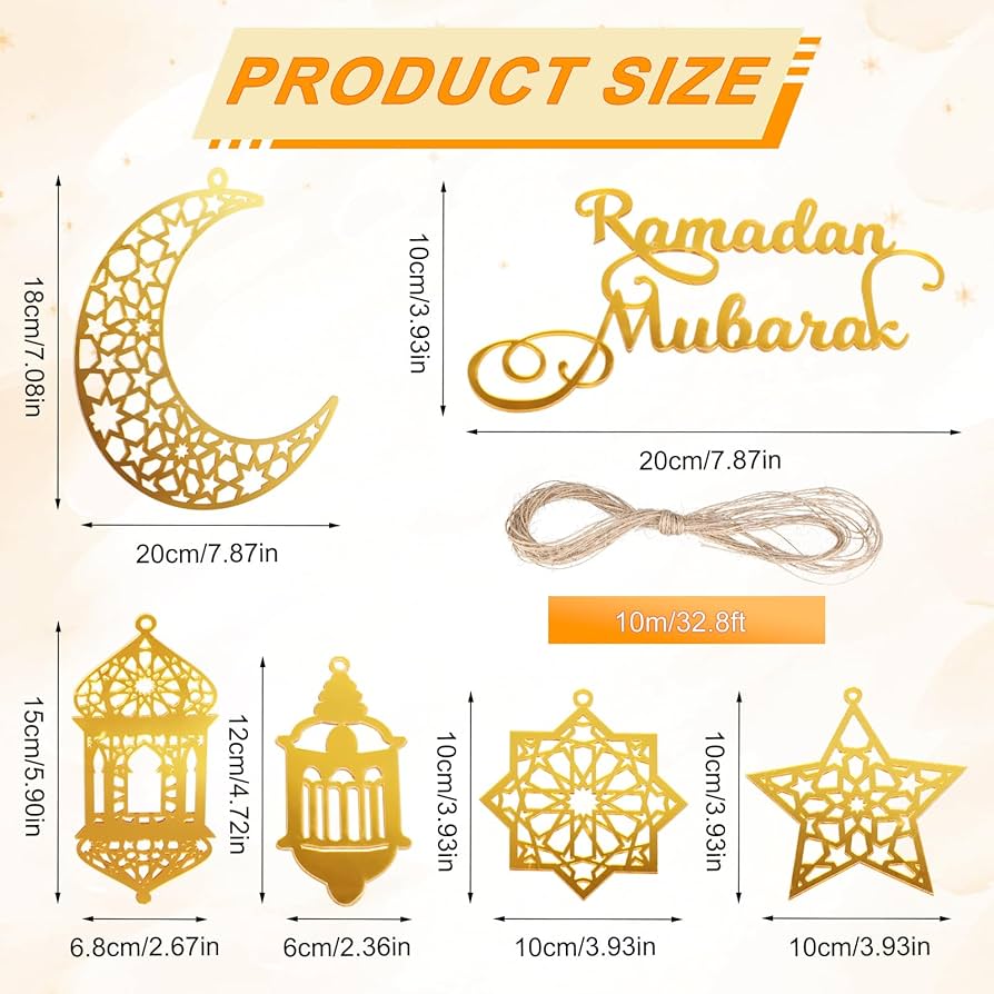 Ramadan Decoraties 2024, 3d Doe-het-zelf Eid Mubarak Ramadan Decoraties 2024, 3d Doe-het-zelf Eid Mubarak
