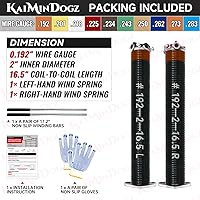 Vista 2 de Par de resortes de torsión para puerta de garaje de 2 pulgadas con barras de bobinado antideslizantes y guantes, electroforesis de alta precisión