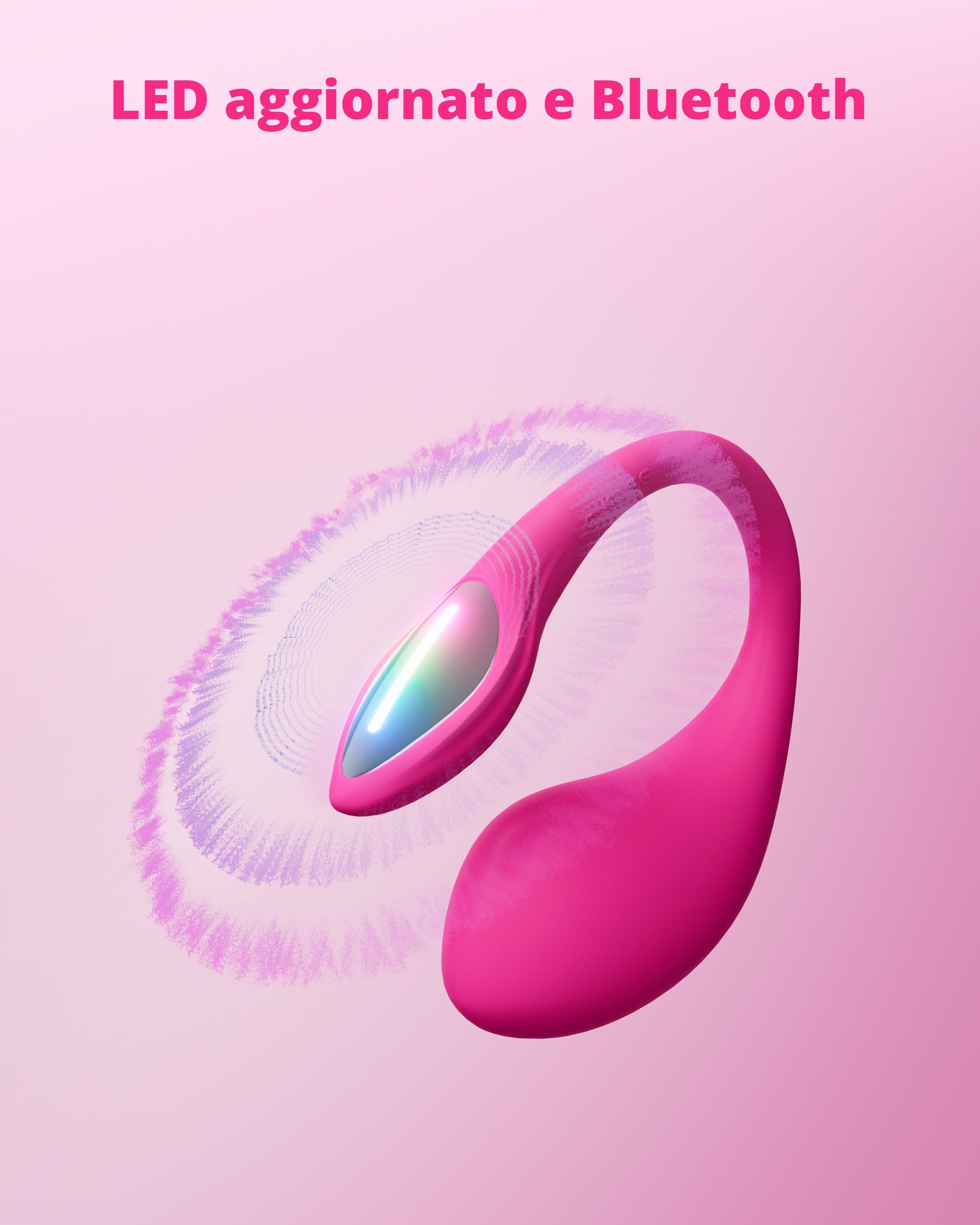 LOVENSE Lush 4.0 Vibratore Punto G con Controllo Remoto, Giocattolo Sessuale Indossabile per Coppie, Controllabile da App, con Luce LED, Impermeabile, Silenzioso, Potente