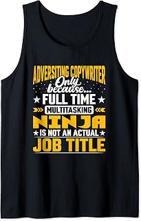 Advertising Copywriter Job Title - Funny Advertiser Tank Top