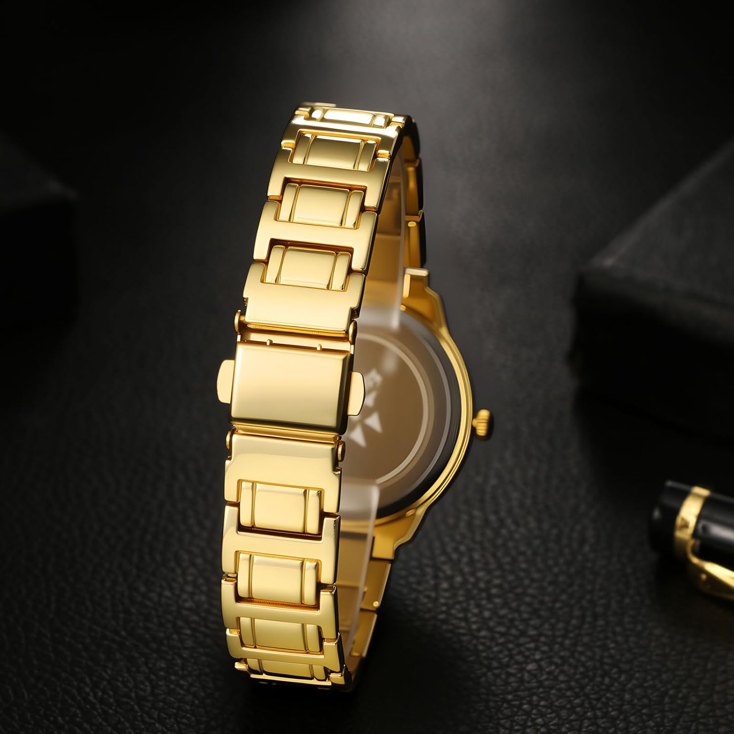 Avaner Women's Bracelet Wrist Watches: Ladies Rhinestones Gold Silver Elegant Stainless Steel Analog Quartz Watch - Image 3