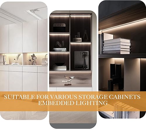 Miniatura 5 de COB - Tira de luz LED blanca de 16.4 pies, tira de luz LED regulable de 4000 K, blanco neutro brillante, CRI92+, 0.315 in de ancho, cinta LED