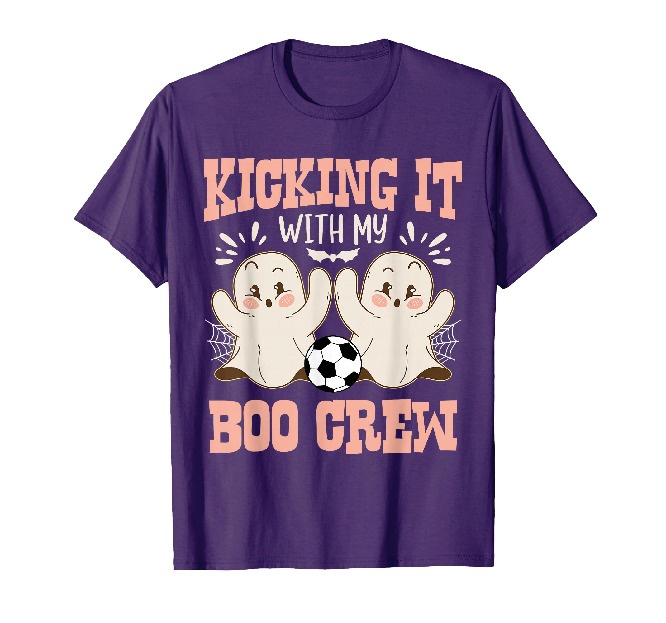 Spooky Halloween Soccer Kicking It with My Boo Crew T-Shirt