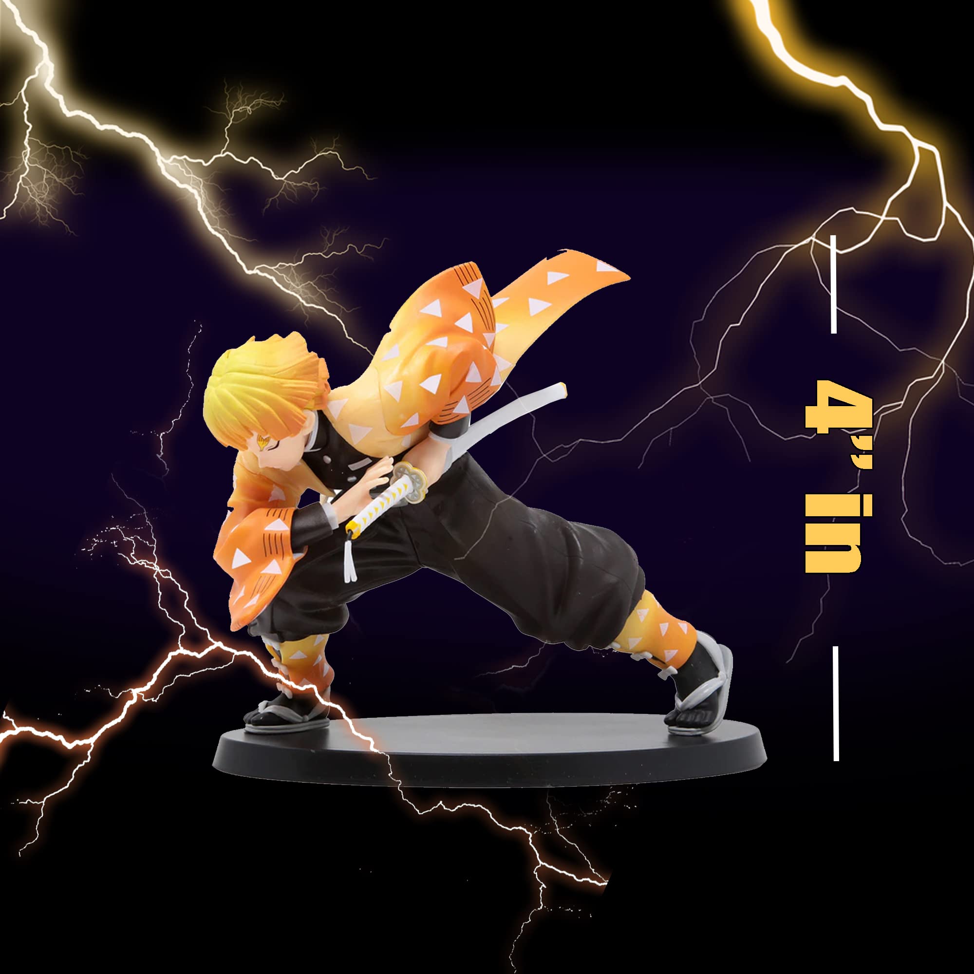 Amazon.co.jp: NINJAMO 我妻善逸 フィギュア アニメ 鬼像 滅亡者 雷