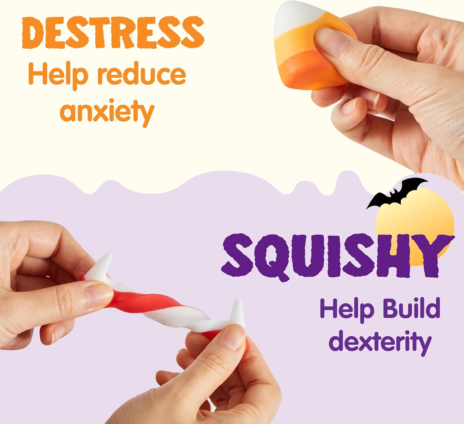 JOYIN 24 PCS Halloween Mochi Squishy Toys, Mini Mochi Toys for Halloween Party Favor Goodie Bag Fillers, Cute Squeeze Toy Stress Reliever Anxiety for Kids Gift, Classroom Prizes