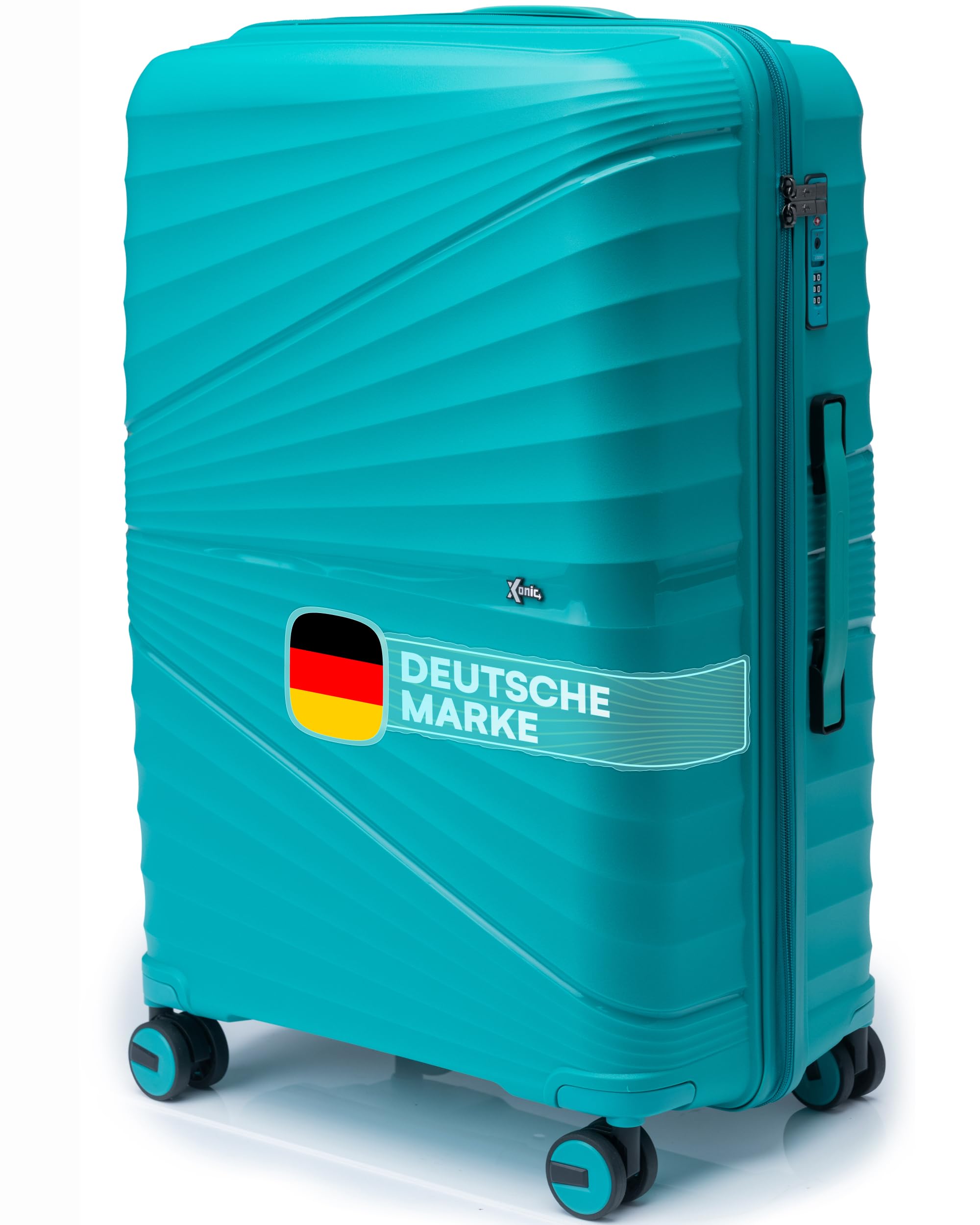 Xonic® Hartschalenkoffer Serie aus Polypropylen mit 360° Doppelrollen & TSA-Schloss – Reisekoffer in verschiedenen Größen & Farben