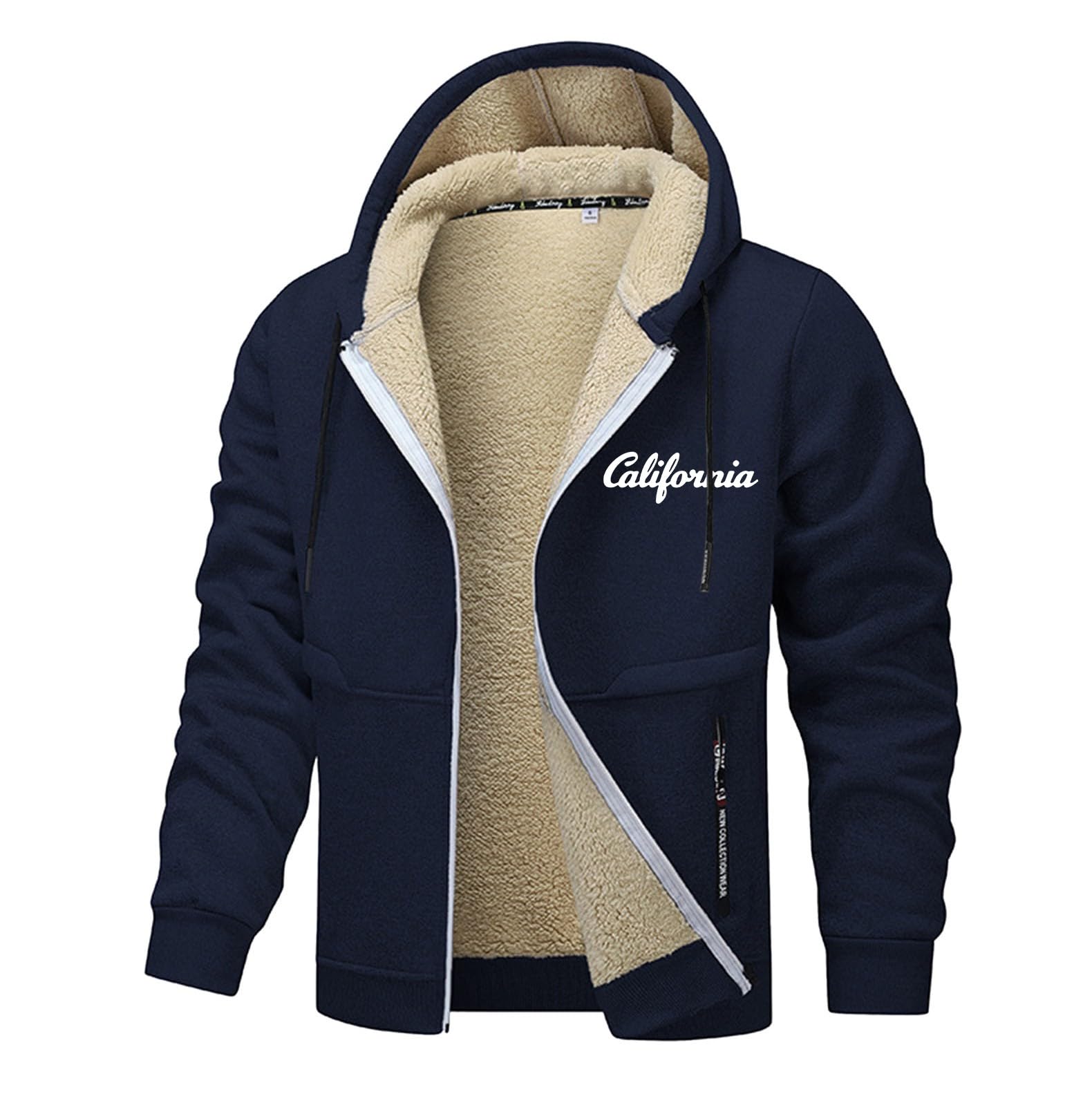 Generisch Fahrrad Jacke Fleece-Sweatshirt mit Buchstabendruck. Gemütliche bequeme für den Alltag. Vielseitige Schichtoption lässige Outfits.