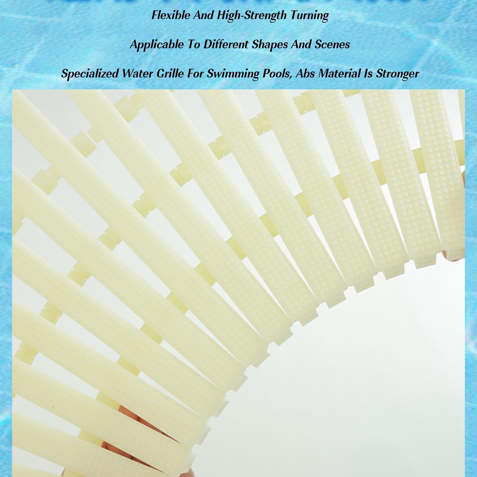 Griglie per piscine, griglia di scarico antiscivolo per piscine, confezione da 2, copertura di scarico a canale 30x100 cm per vialetti, patii, bordi piscina e aree commerciali, soluzione di grigl