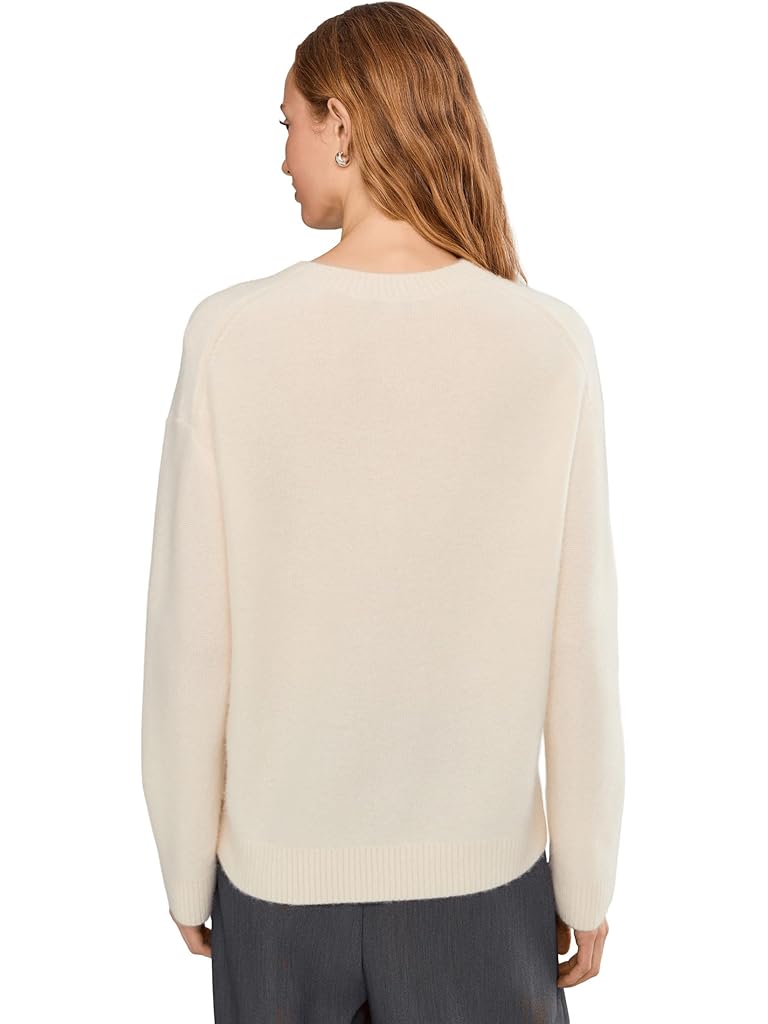 Pewter Vince Boiled Cashmere Crew Sweater