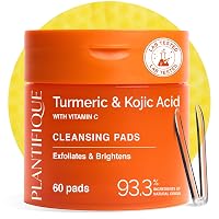 PLANTIFIQUE Dischetti Detergenti al Curcuma e Acido Kojico – 60 Pezzi