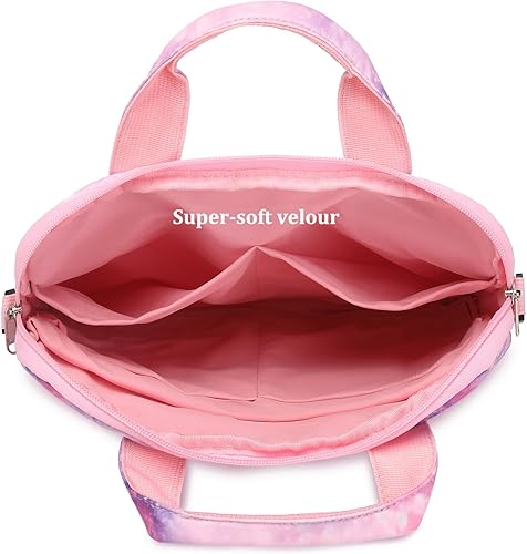 Miniatura 5 de JIANYA Funda para tableta para niños, bolsa de transporte para iPad con correa para el hombro, bolsa de tableta de 10-12.5 pulgadas para niños