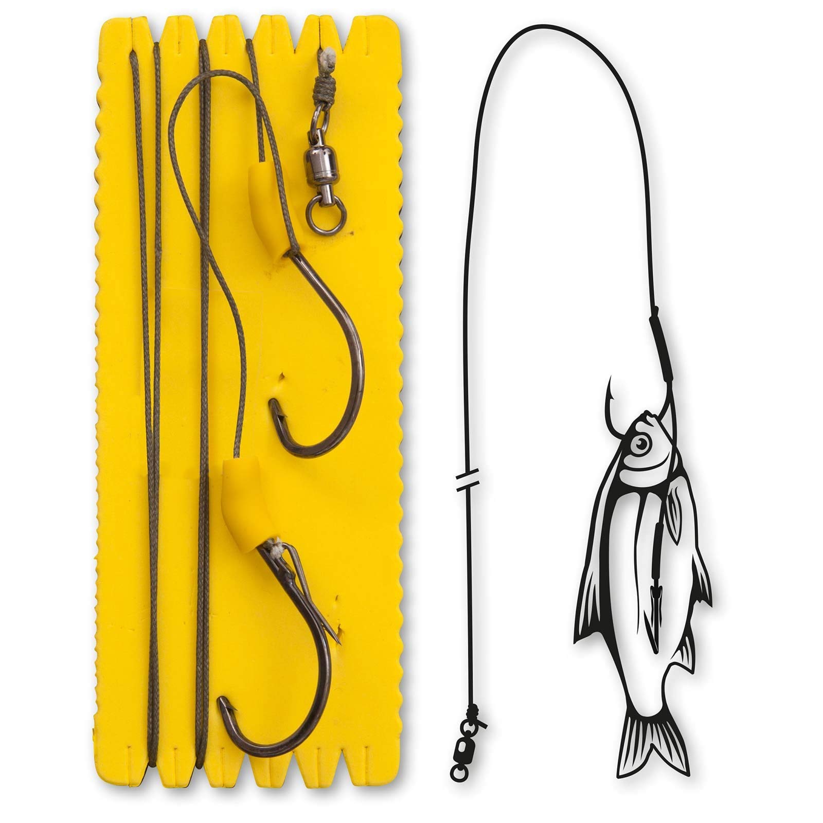 Black Cat Bouy and Boat Ghost Single Hook Rig 1,40 m 100 Kg Wall errig para cebo, siluros montaje, montaje para pesca de sirulo