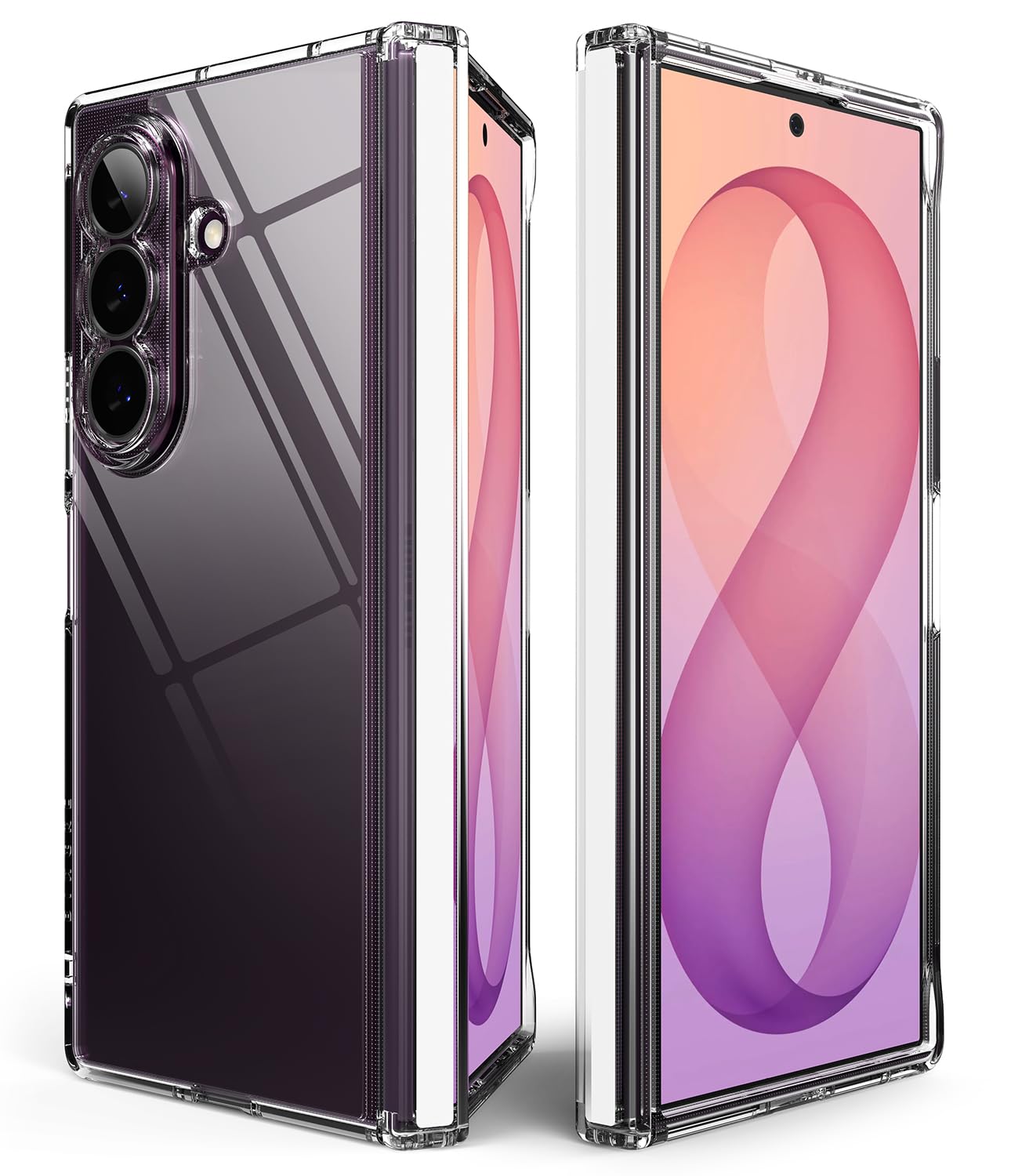 Ringke Fusion Flap per Cover Samsung Galaxy Z Fold 8 Ultra - Clear | Compatibile con la ricarica wireless, sottile, leggero, resistente ai graffi