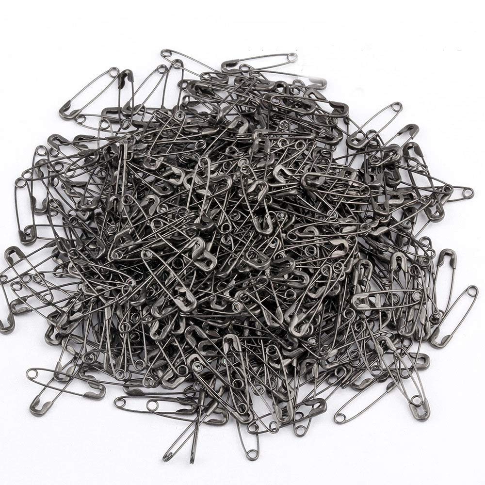 Hestya Lot De 500 épingles Noires De 16 Cm Pour étiquettes De Vêtements, Attaches En Plastique Hestya Lot De 500 épingles Noires De 16 Cm Pour étiquettes De Vêtements, Attaches En Plastique