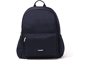 Securtex Anti-Theft Laptop Backpack, French Navy with RFID-Blocking Pocket