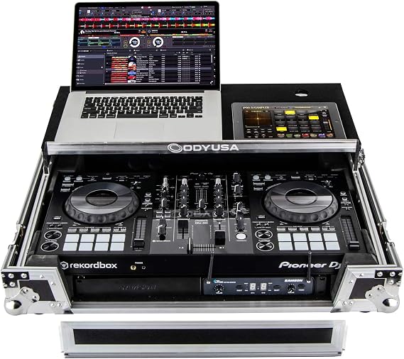 Odyssey FZGSPIDDJ8001 Flight Zone Glide Style Controller Case Compatible with Pioneer Ddj-800, 1U Rack Space