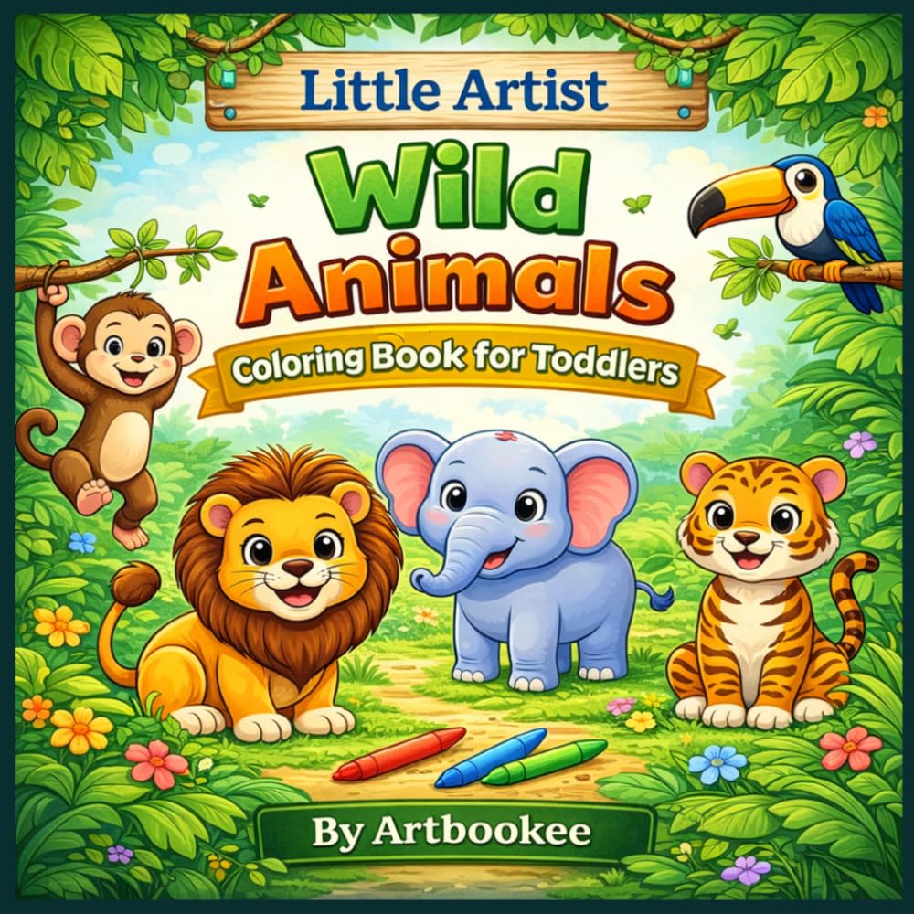 Little Artist: Wild Animals: Coloring Book for Toddlers