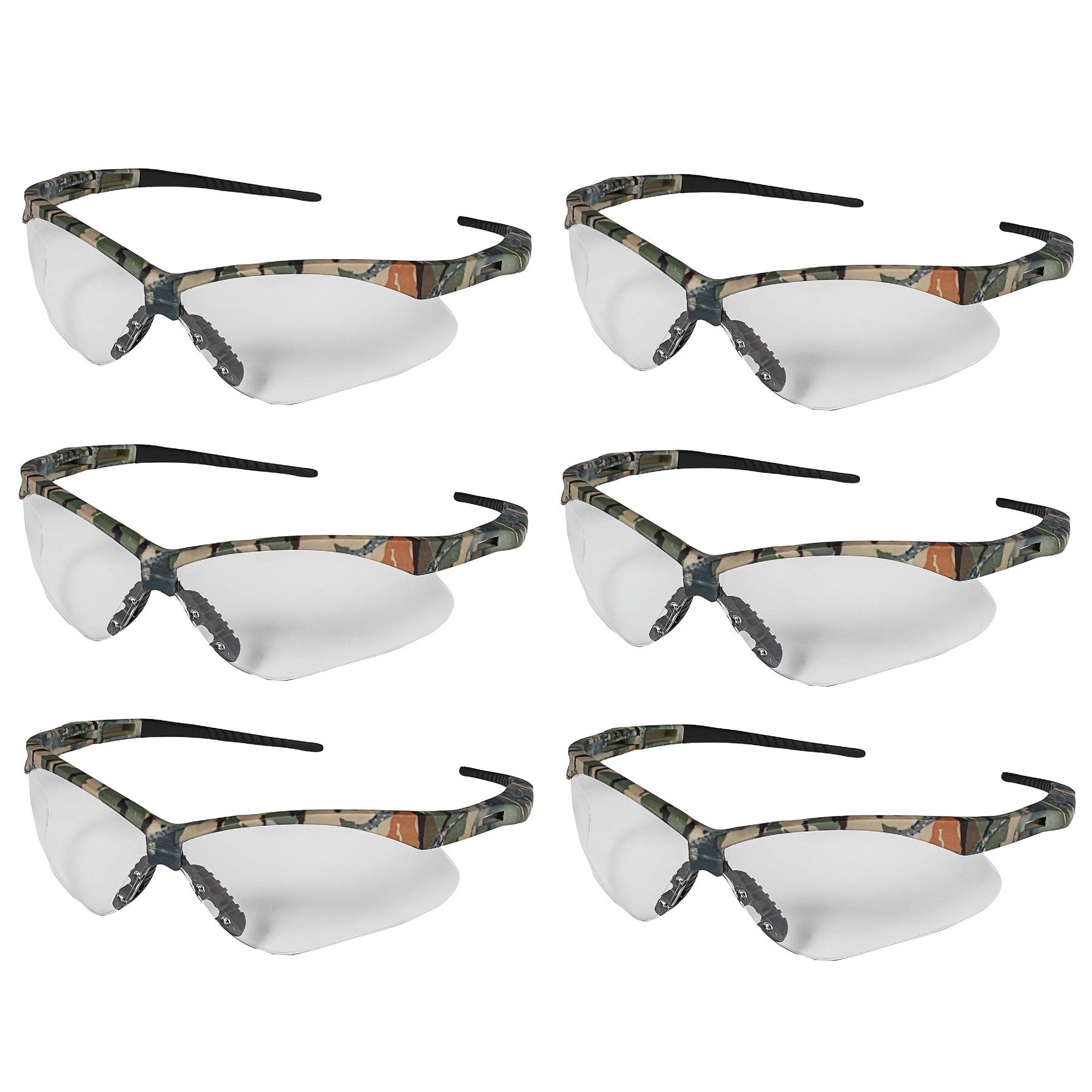 Jackson Safety V30 Nemesis Safety Eyewear, Camouflage, Clear, Anti-Fog, 1 Each (22608)
