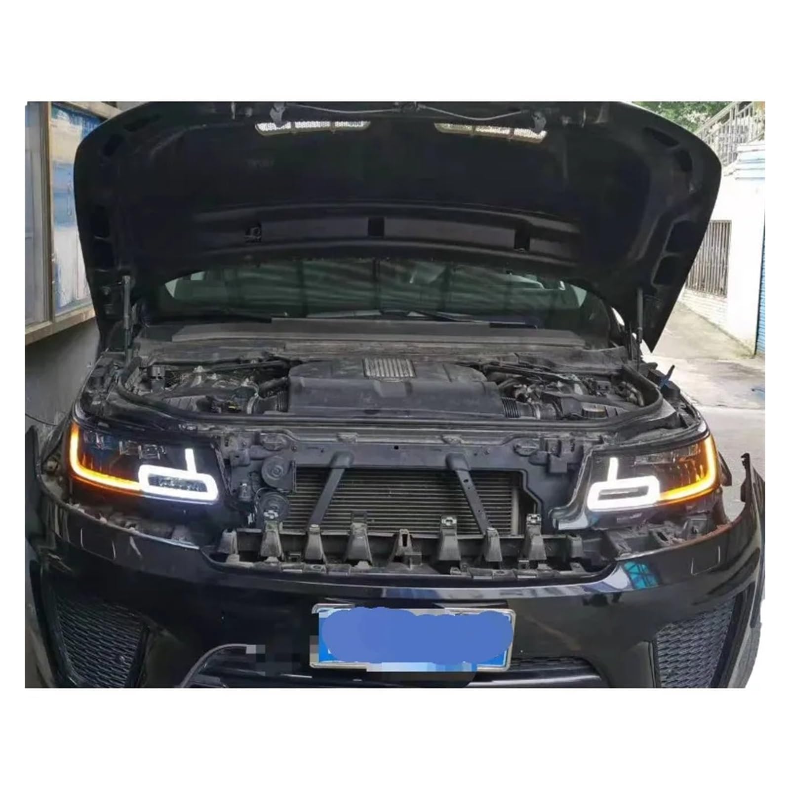 L494 Car Body Parts 4 Lens Matrix Led Front Light Headlamp