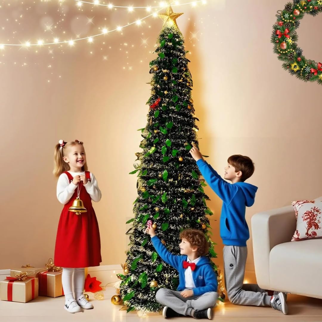 Arbol de Navidad Pop up - Arbol de Navidad Plegable - Plegado facil y rapido - Facil de Guardar