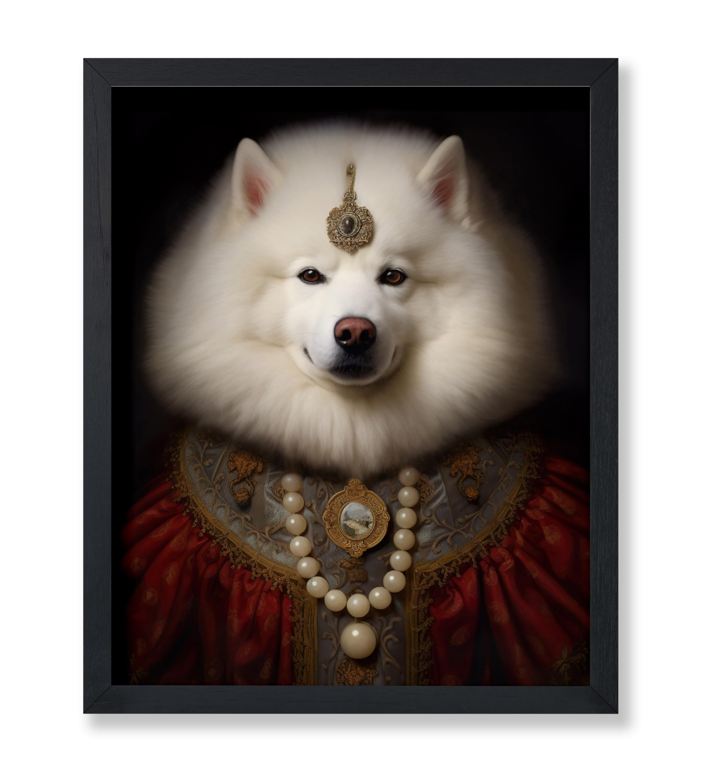 Amazon.co.jp: Poster Master 貴族サモエドポスター 犬のプリント