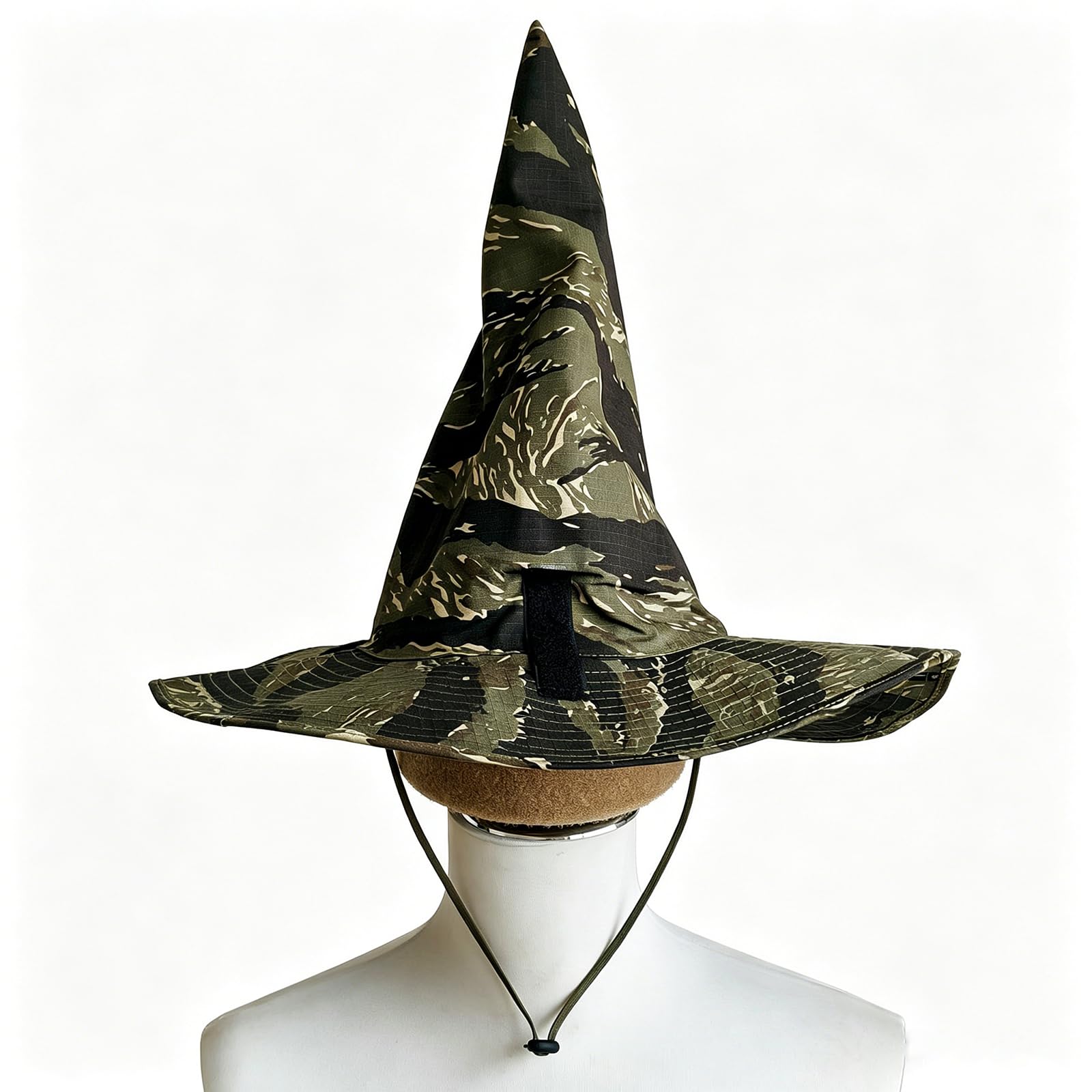 Hanglong Tactical Magic Hat Camouflage Wizard Hat Integrated Hat with Large Brim Cosplay — image 1