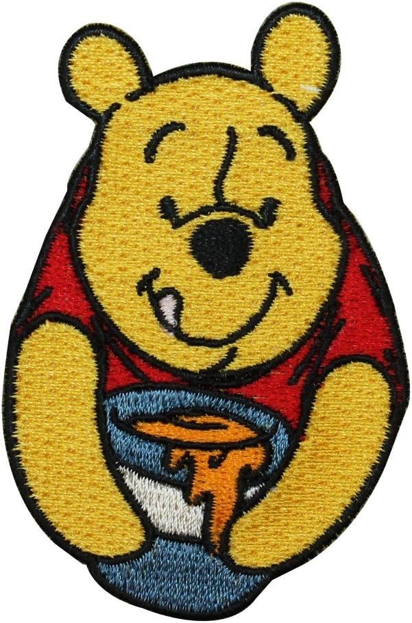 Pooh Bear & Honey Snack Iron On Patch DIY Children's Outfit Decoration Applique