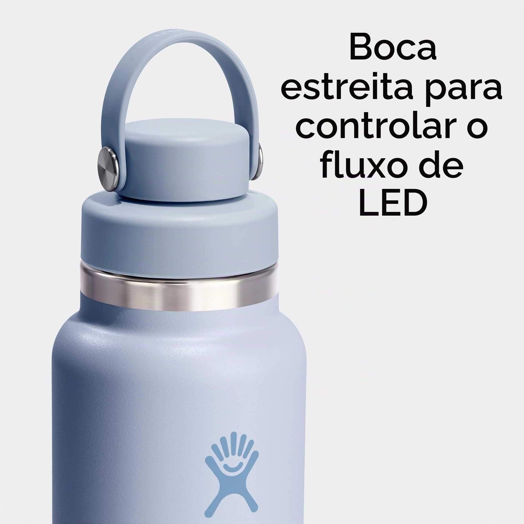Hydro Flask Garrafa de água - aço inoxidável isolado - tampa de