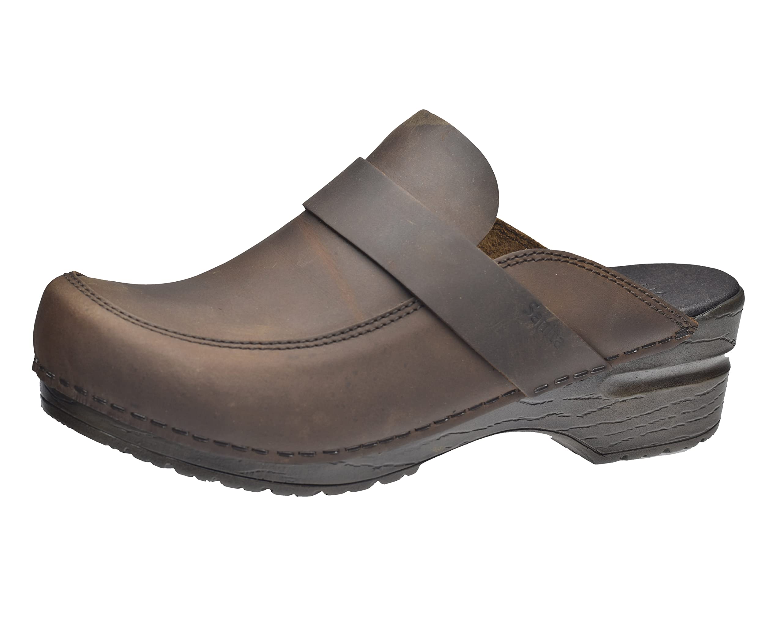 Sanita Knaus Offener Clog, Dunkelbraun, 40 EU