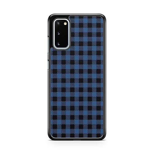 Blue Plaid Case For Samsung Galaxy A03S A13 A53 A32 5G Case Custom Plaid Checkered Christmas Phone Cover U412