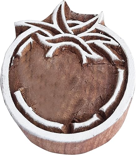 Miniatura 6 de Royal Kraft THLtag006 - Sellos de madera para manualidades, textil, arcilla, cerámica, papel, bloques de impresión de henna