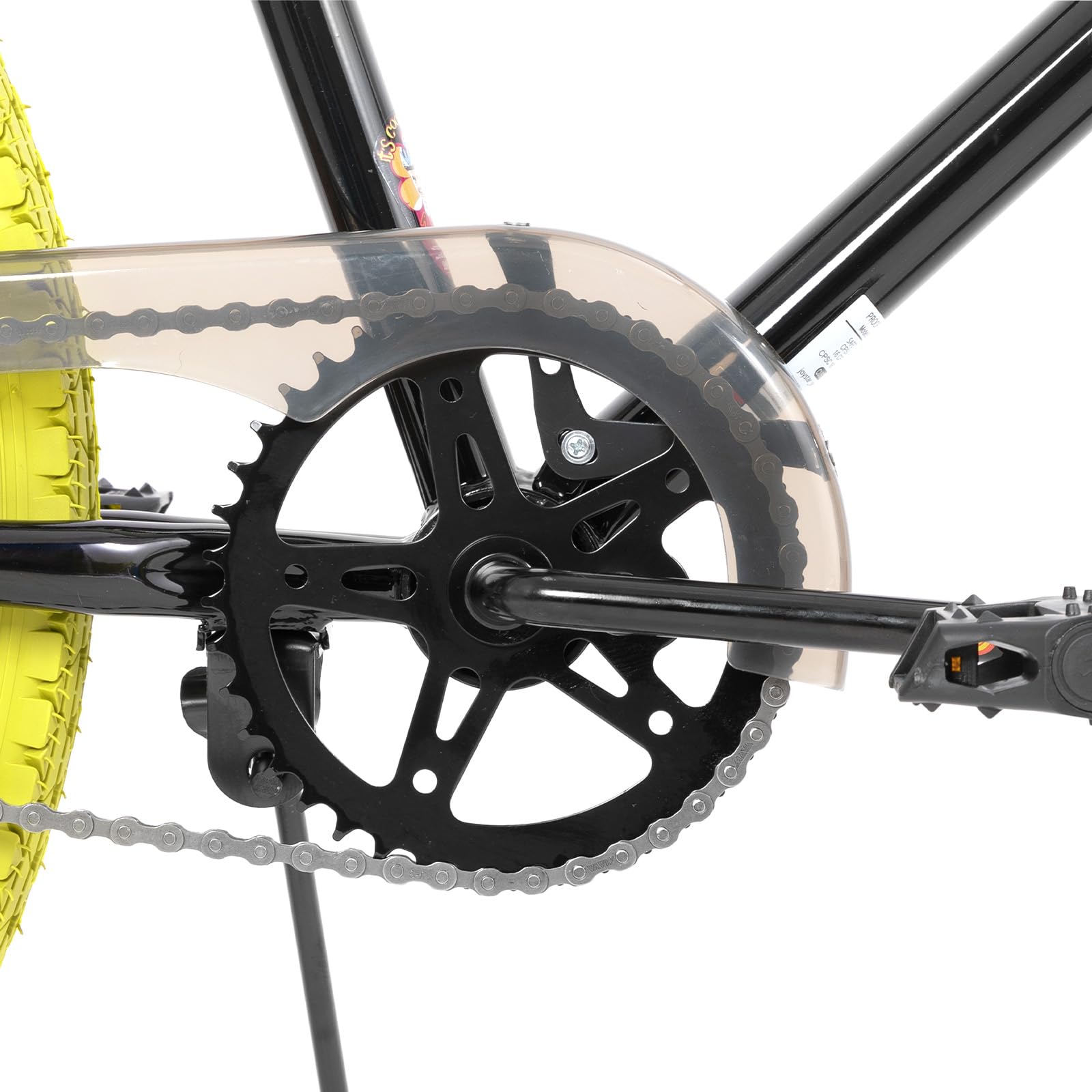 JOYSTAR Gemsbok Bicicletta BMX freestyle da 24 pollici per bambini dai 11 agli 14 anni, biciclette da 24 pollici per bambini, gialla