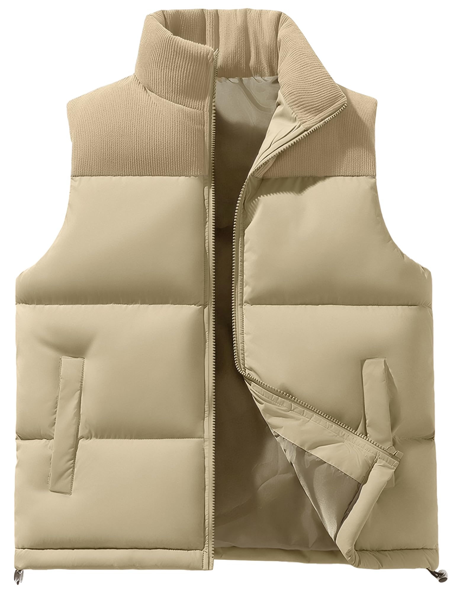Abrigo acolchado para hombre AIEOE sin mangas chaleco de invierno térmico 7
