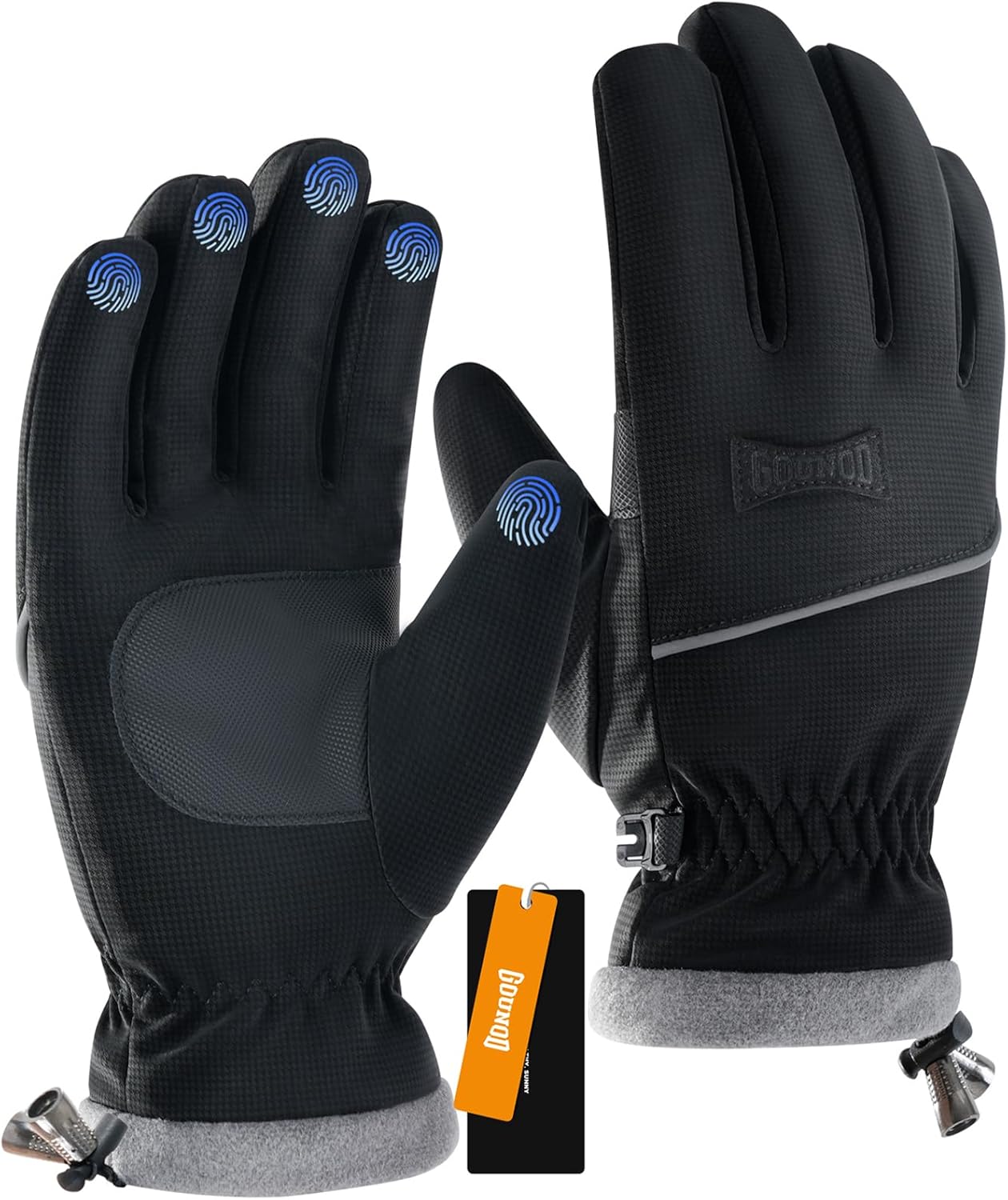 GOUNOD Thermal Waterproof Winter Gloves for Men & Women – Touchscreen, Non-Slip, Windproof