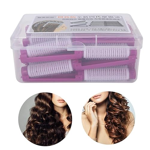 Miniatura 6 de Uxsiya Juego de 20 rodillos para el cabello, varillas de permanente, esponjosas, rizadores de pelo, kit de herramientas de peluquería para niñas y