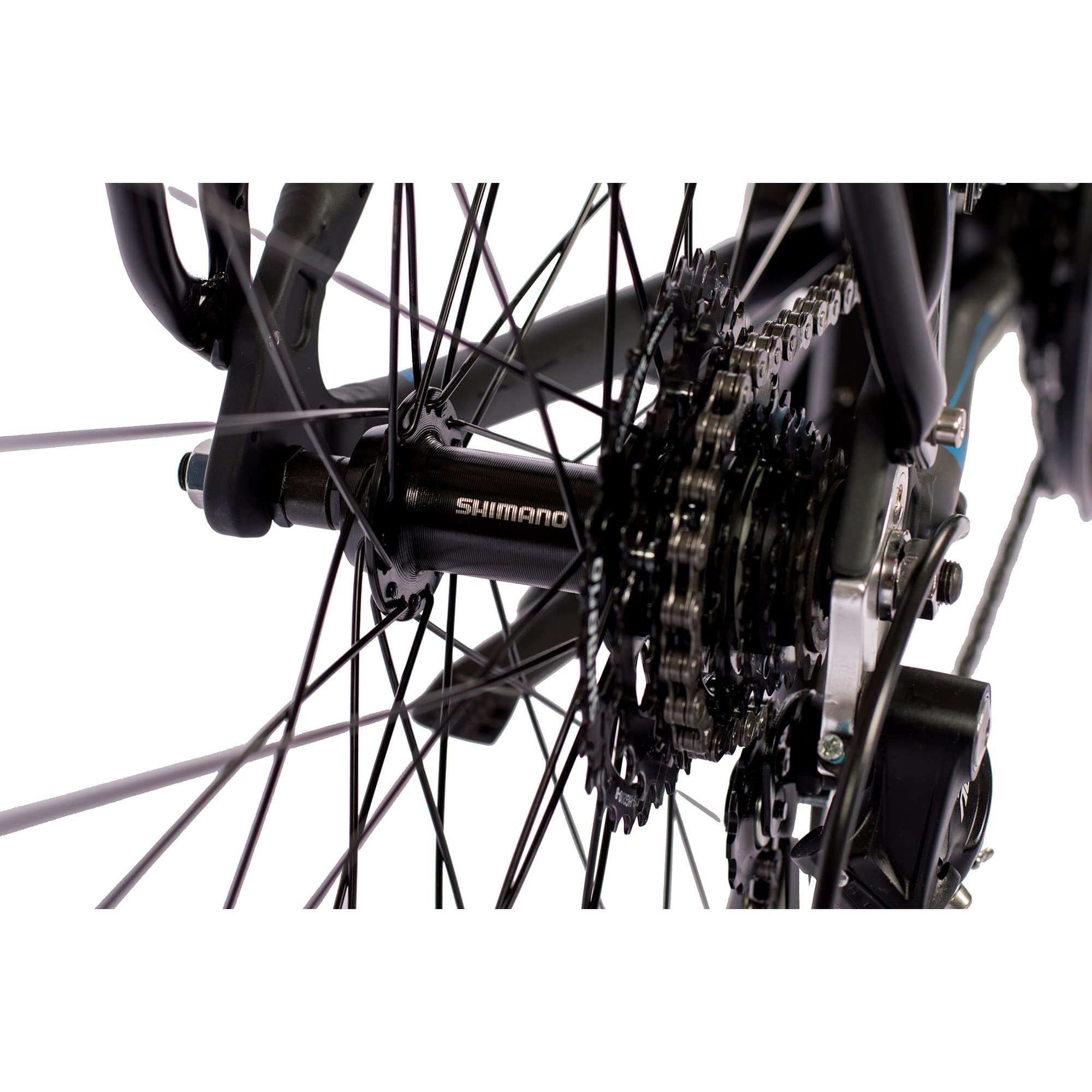 Airtracks TR.2820 Herren Trekking Fahrrad 28 Zoll 24-Gang Shimano ACERA RD-T3000 Kettenschaltung Schwarz Matt