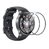 for OnePlus Watch 2 screen protector, 3D Full Coverage, Anti-Scratch Flexible PET flim, Case Friendly(2 PACK)