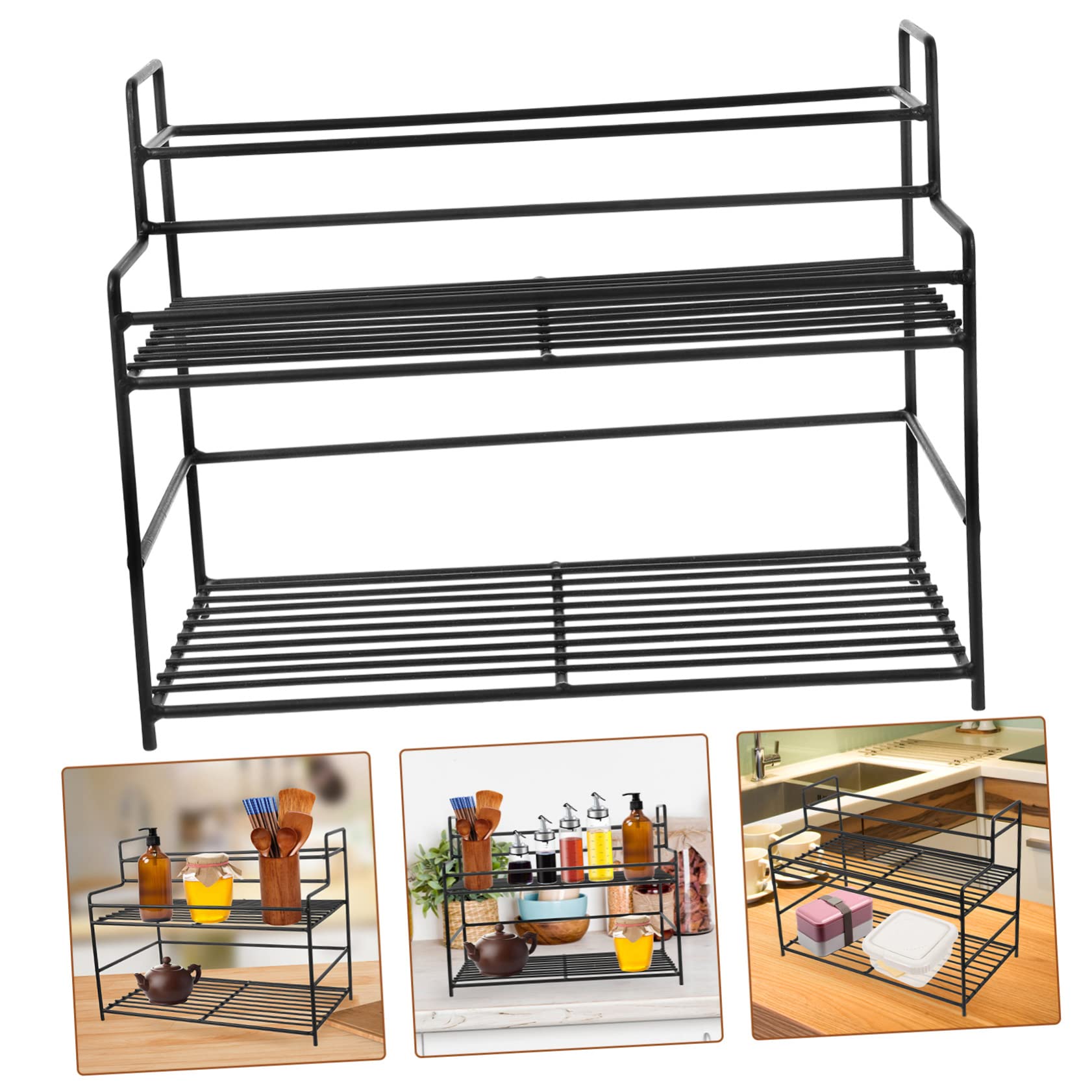 Cabilock Porta Spezie Compatto Organizer per Barattoli di Spezie Porta Condimenti per Riporre I Ripiani della Cucina