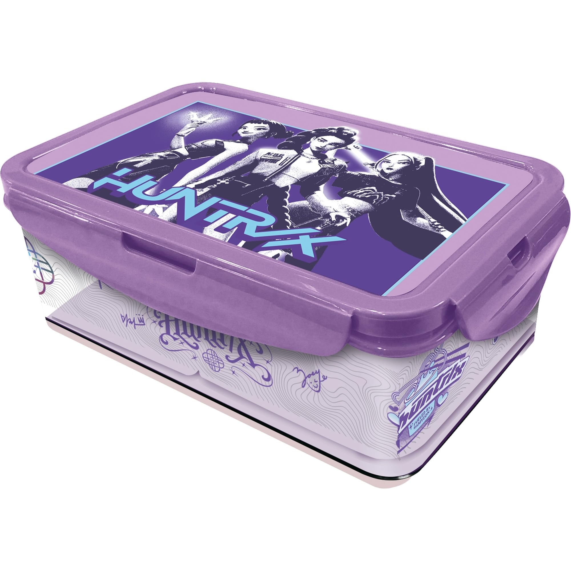 K-Pop Demon Hunter Lunch Box - 1190ml Rectangular Bento Prep Container